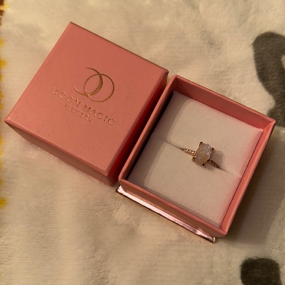 Moon Magic Jewelry Moon Magic Ring Rose Gold Moon Stone Poshmark